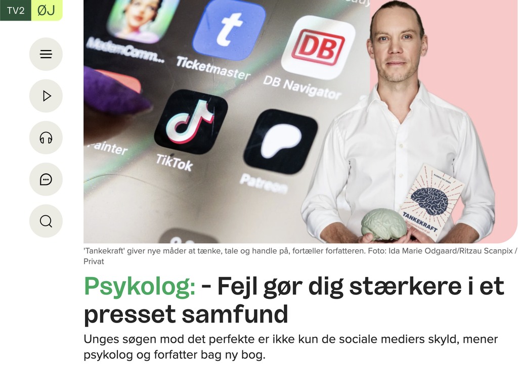 TV 2 ØJ artikel om Tankekraft, d. 15. august

